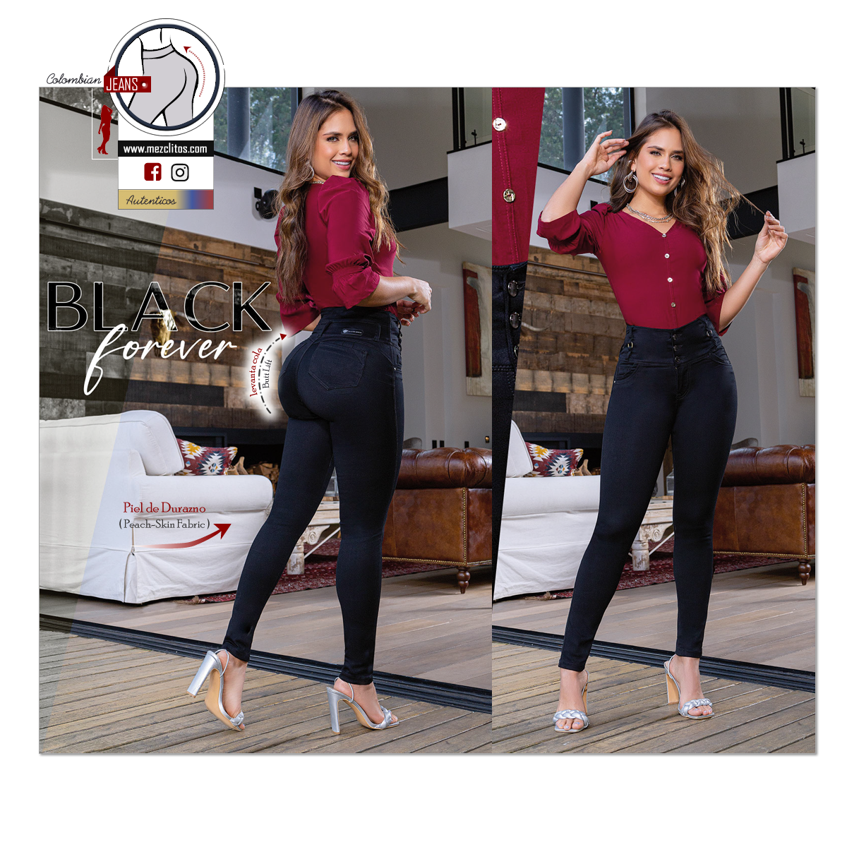 Bartolomeo Jeans Colombianos | Levanta Cola | 1720