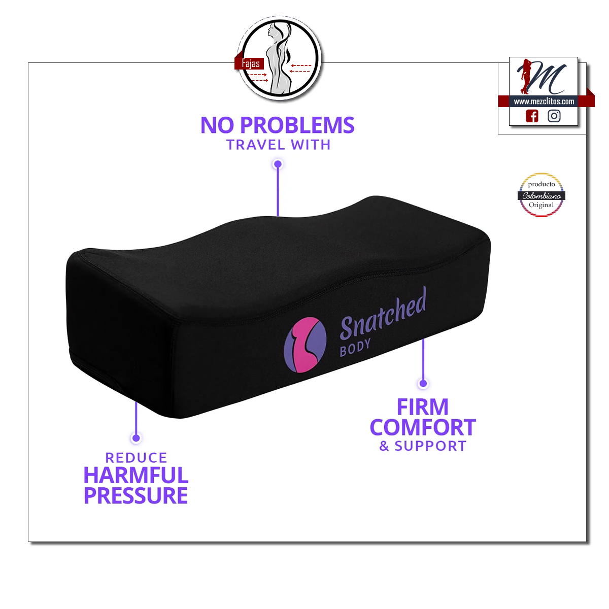 Snatched BBL Recovery Pillow (Firm)