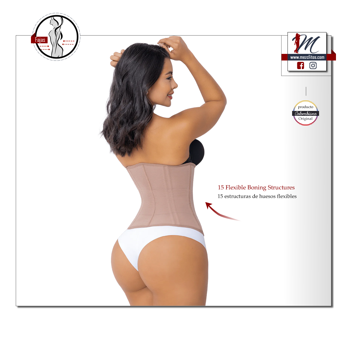Jackie London Fajas | Hourglass Waist Trainer | 5039