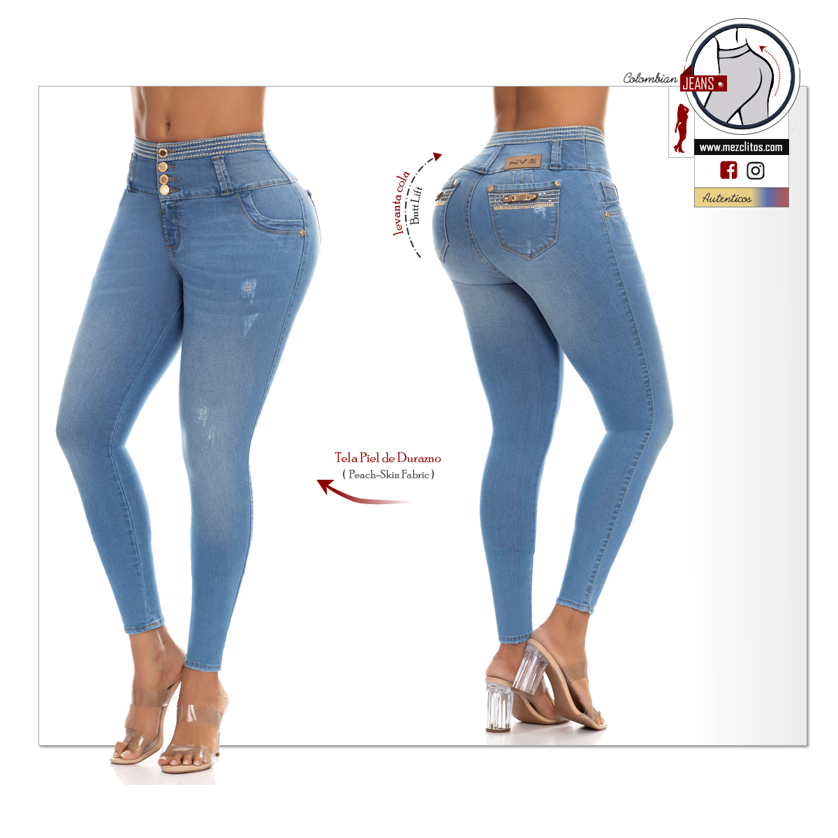 NYE Jeans Colombianos | Levanta Cola | 63808