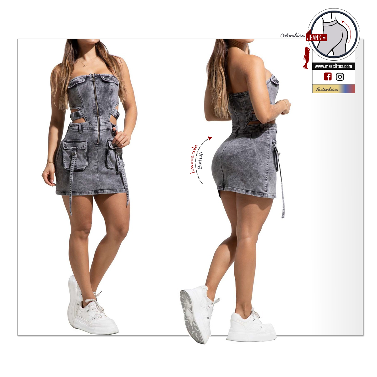 NYE Jeans Colombianos | Enterizo Falda | 64402