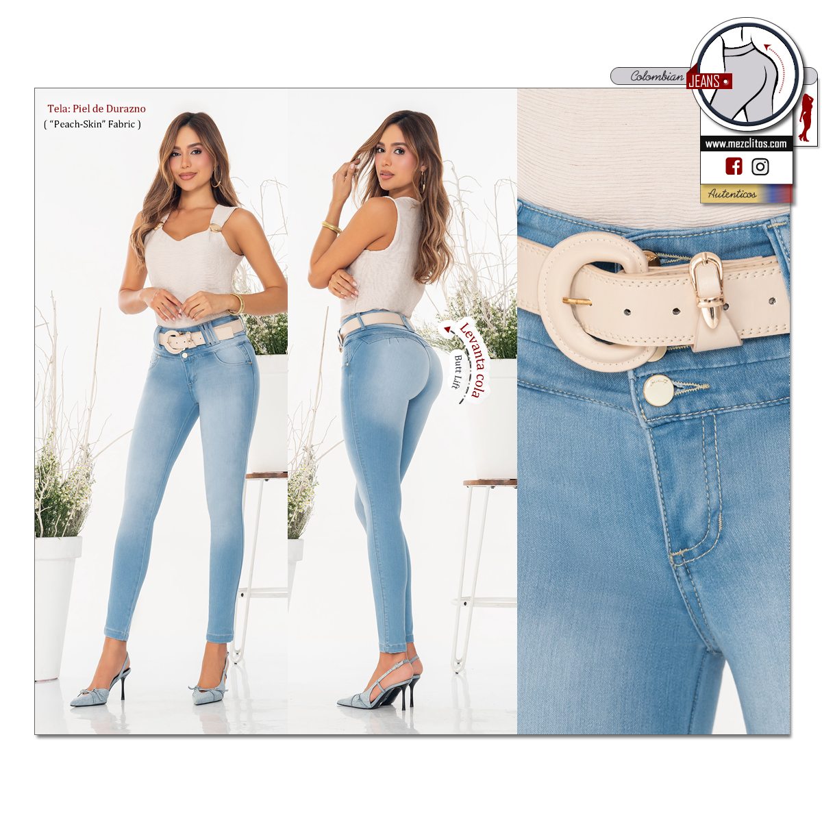 Seven7 Jeans Colombianos | Levanta Cola | 1799