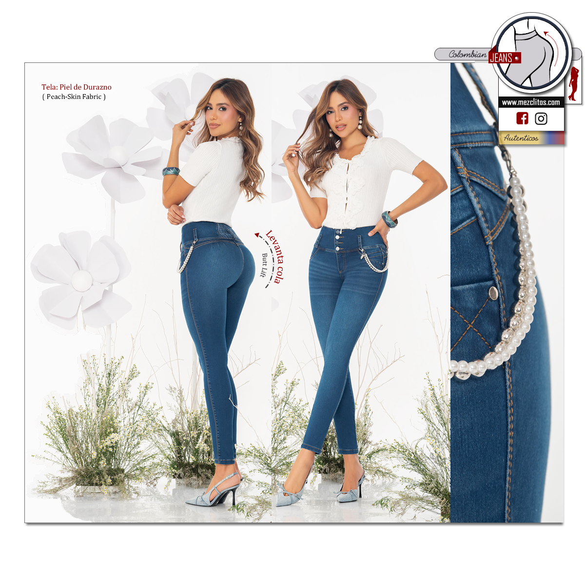 Seven7 Jeans Colombianos | Levanta Cola | 1800