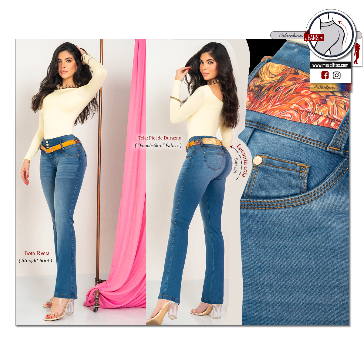 Seven7 Jeans Colombianos | Levanta Cola | Push UP |