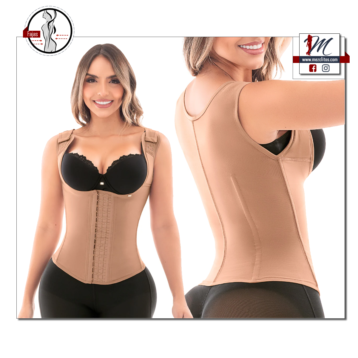 Cinturilla Chaleco | Compresión y Espalda Alta | 2029