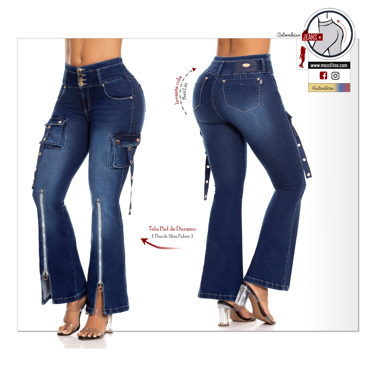 WOW Jeans Colombianos | Levanta Cola | Bota Campana | 805368