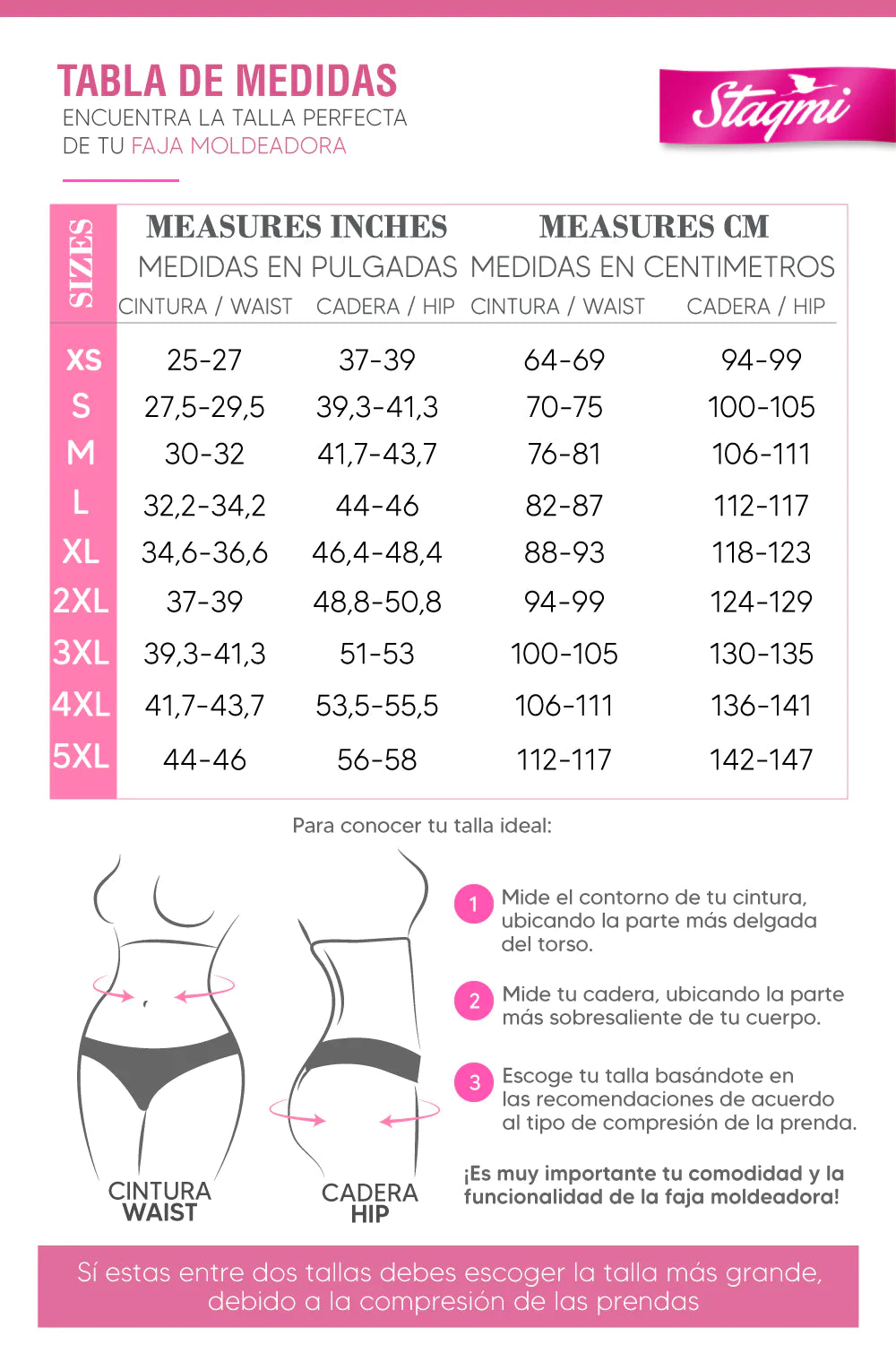 Stagmi Fajas 7115 - Extra Small Waist (Discontinued)