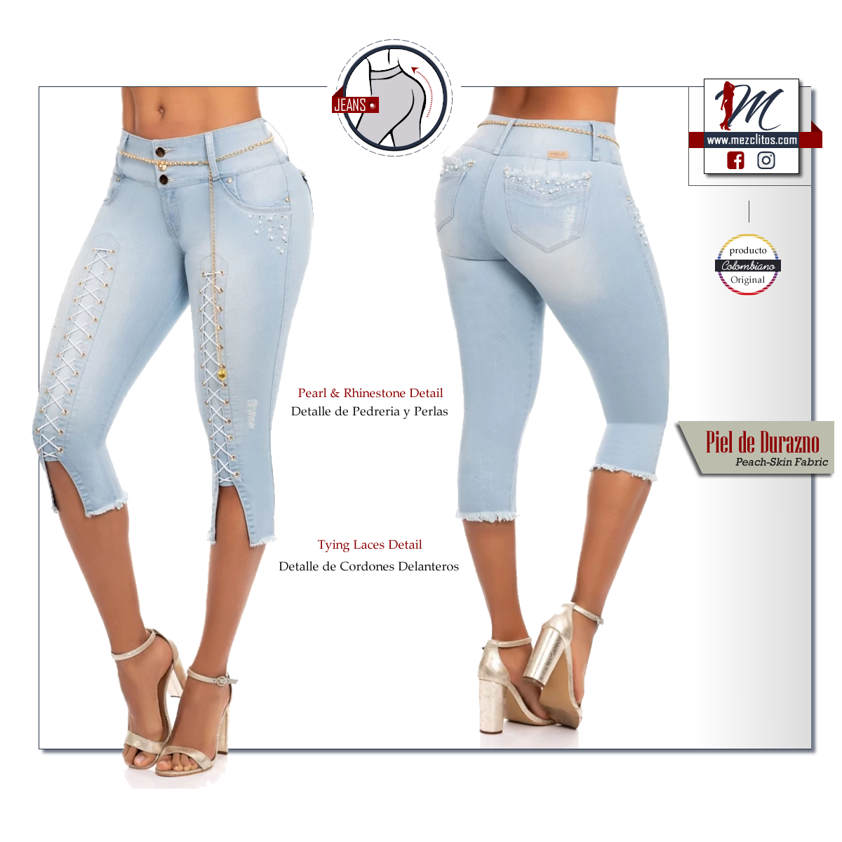 Ene2 Capri Jeans 903779 - 100% Colombiano