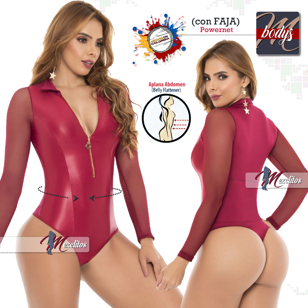 Pitbull Body Blusa BD3274 (Rojo) - 100% Colombiano