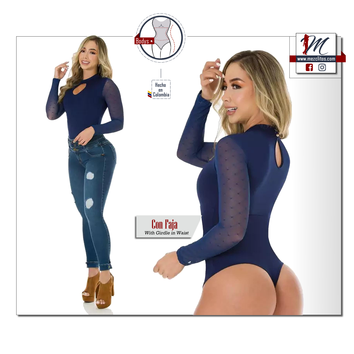 Secret Love Bodysuit 2BB555 - 100% Colombiano