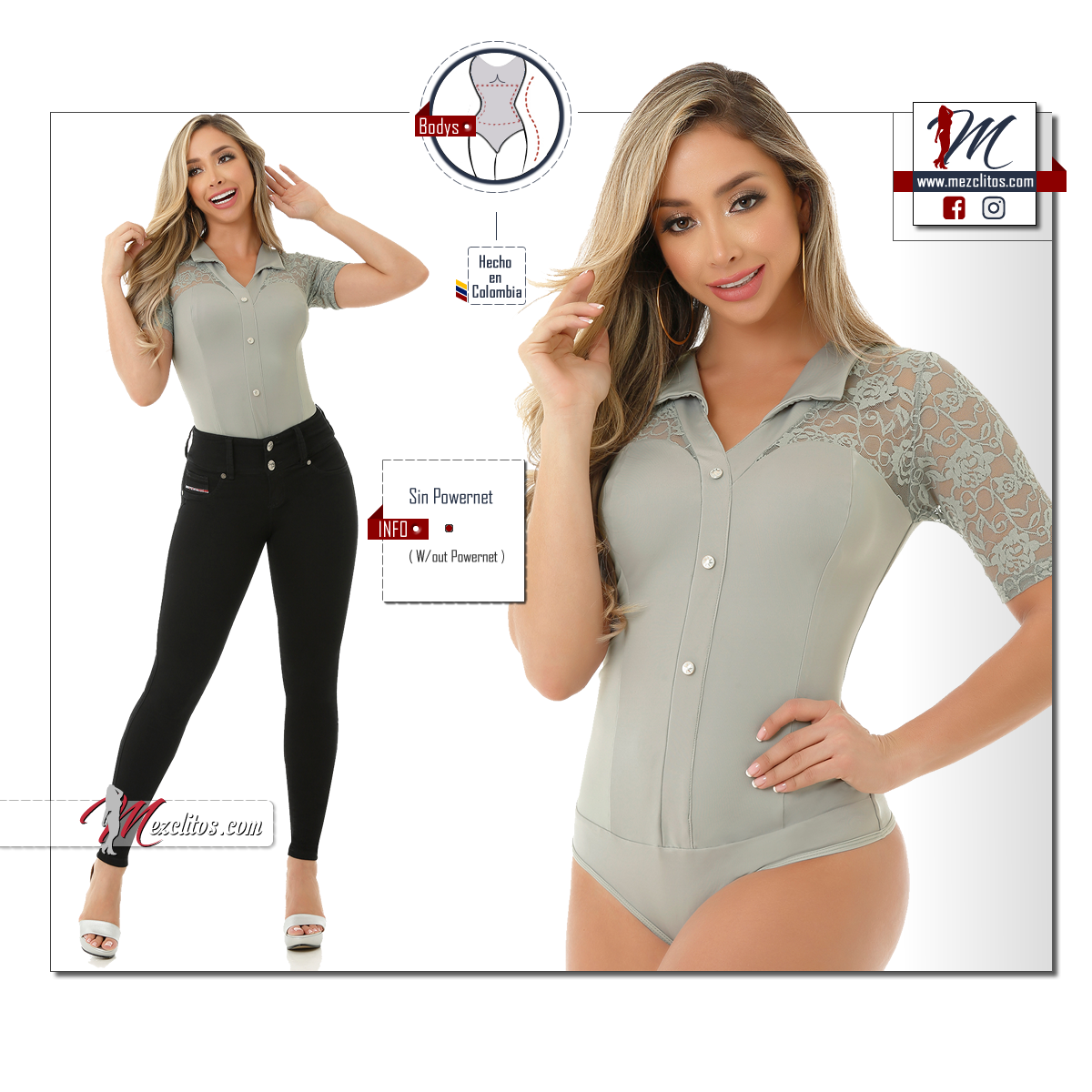 SL Bodysuit 2BB417 - 100% Colombiano