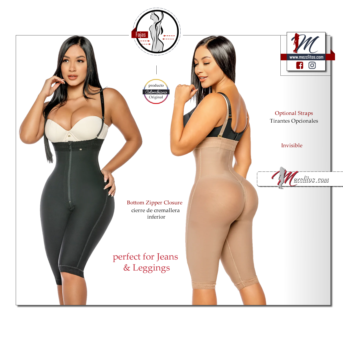 Stagmi Fajas 7108 - Strapless, Long Leg, & Invisble