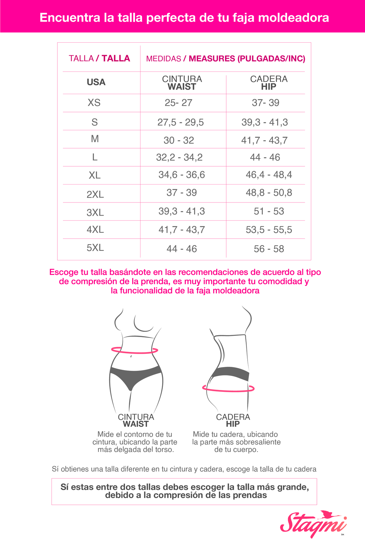 Stagmi Fajas | Extra Short | INVISIBLE | 7086