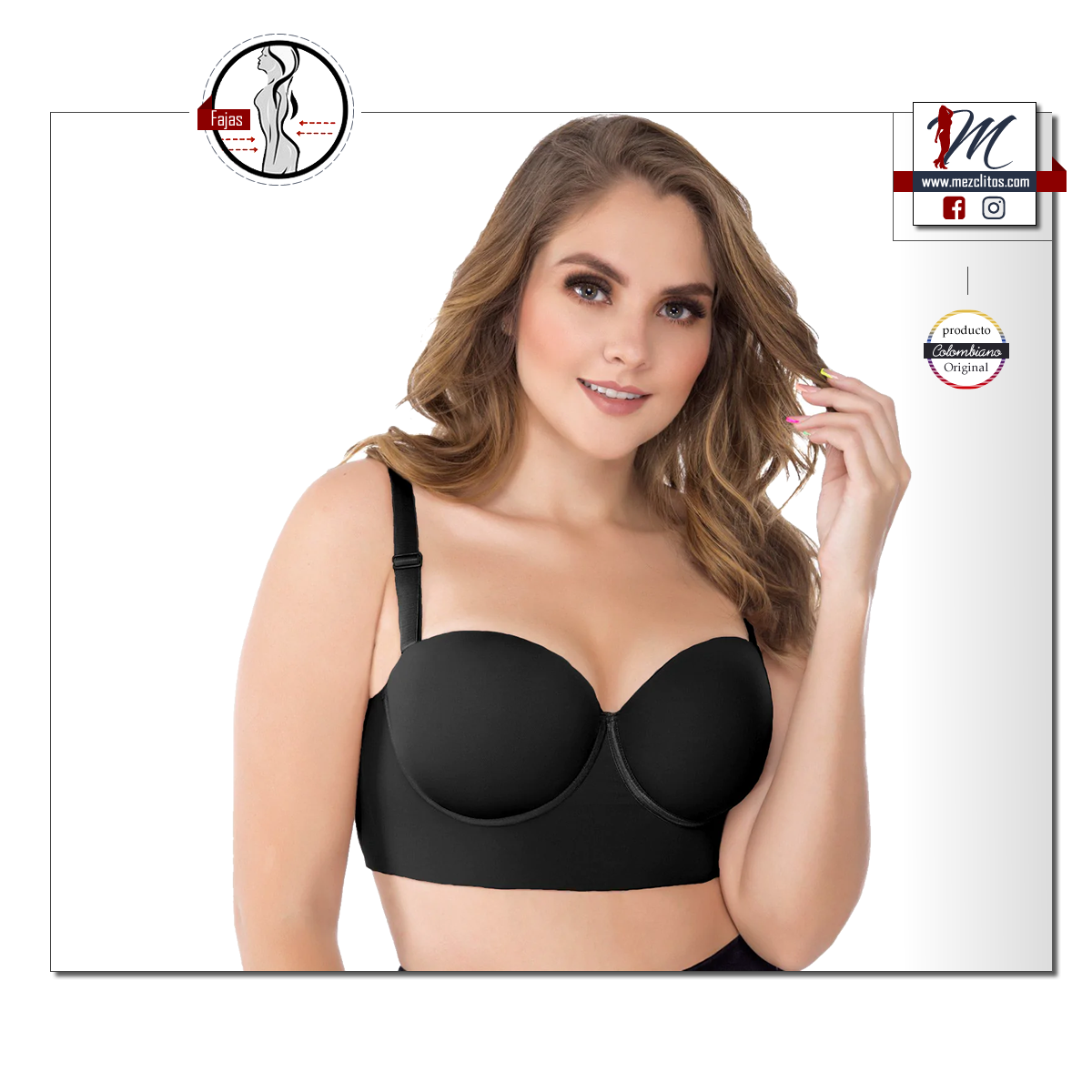 Uplady Firm Control Strapless Bra 8034