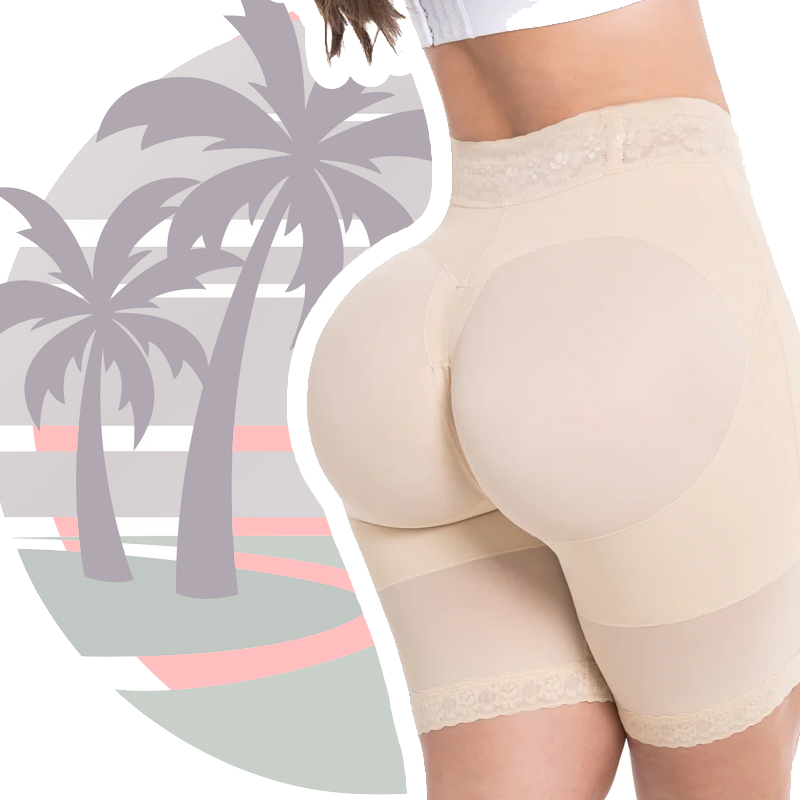 SHAPE CONCEPT 001 Butt Lifter Shorts Levanta Cola Colombianos  Medium-Compression Girdle Short Black at  Women's Clothing store