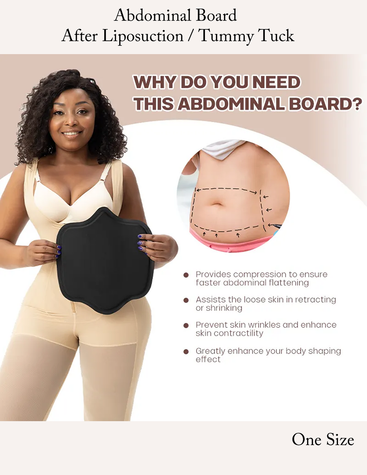 Abdominal Board for After Liposuction / Tummy Tuck 1105