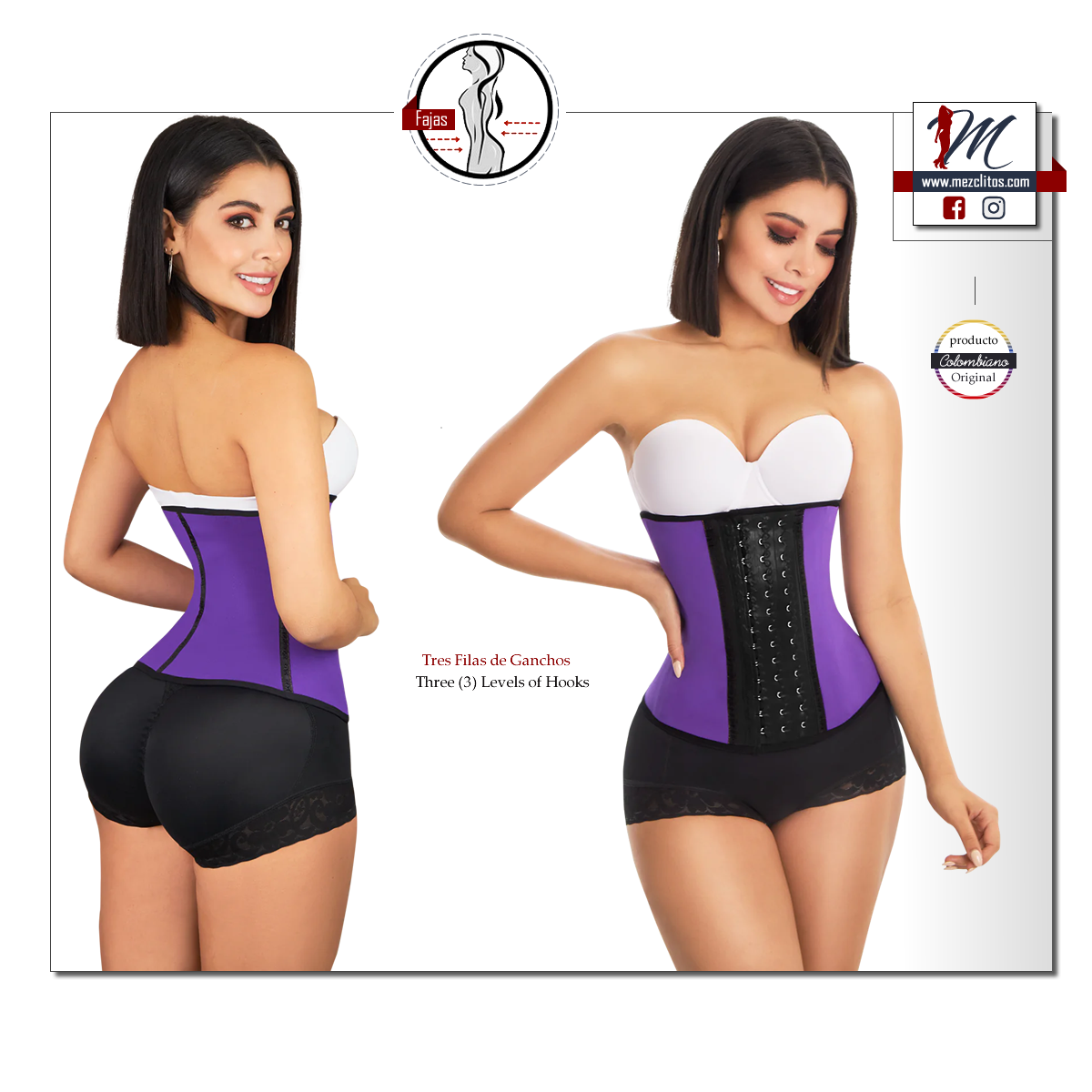Jackie London Waist Trainer 5030 Purple