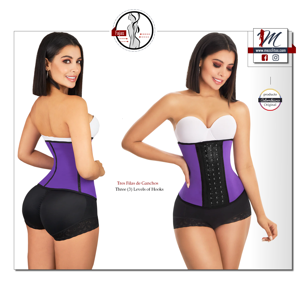 Jackie London Waist Trainer 5030 - Purple