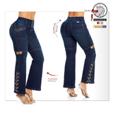 Lujuria Jeans Colombianos | Levanta Cola | Acampanado | 71045