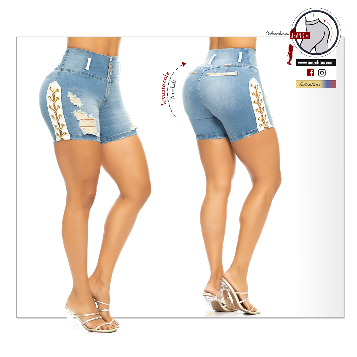 Lujuria Jeans Colombianos | Shorts | Levanta Cola | 71077