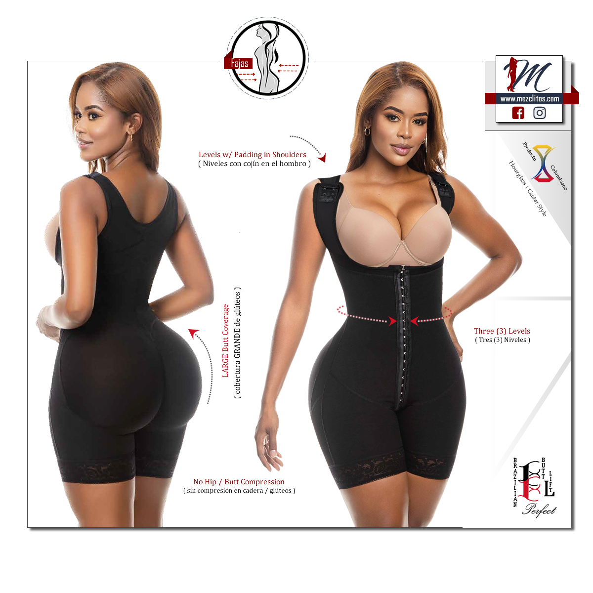 Dolly Shapers Faja by Moldart | BBL Perfect | Hourglass / Guitar Shape | 0211M