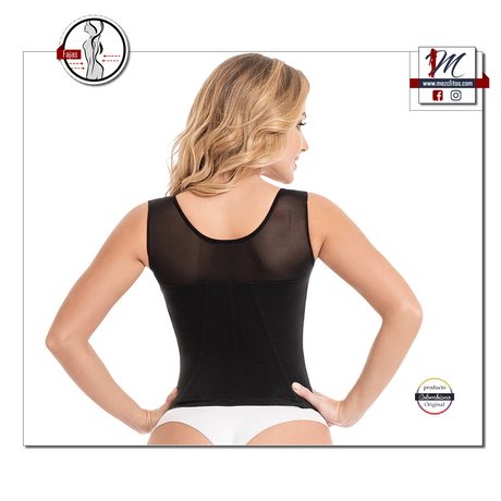 Fajas MyD C-4055 | Tummy Control Shapewear Vest Girdle | Daily Use Open Bust Shaper