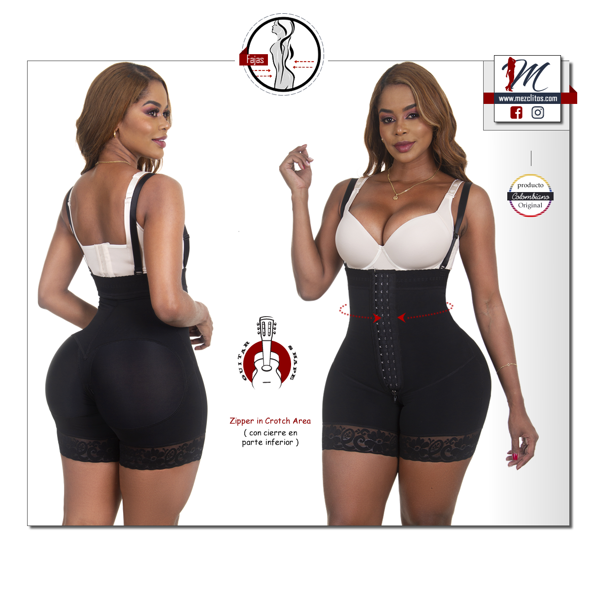 PANTY STRAPLESS ZIPPER FAJA FOR DAILY / POSTPARTUM – I.T Body Collection