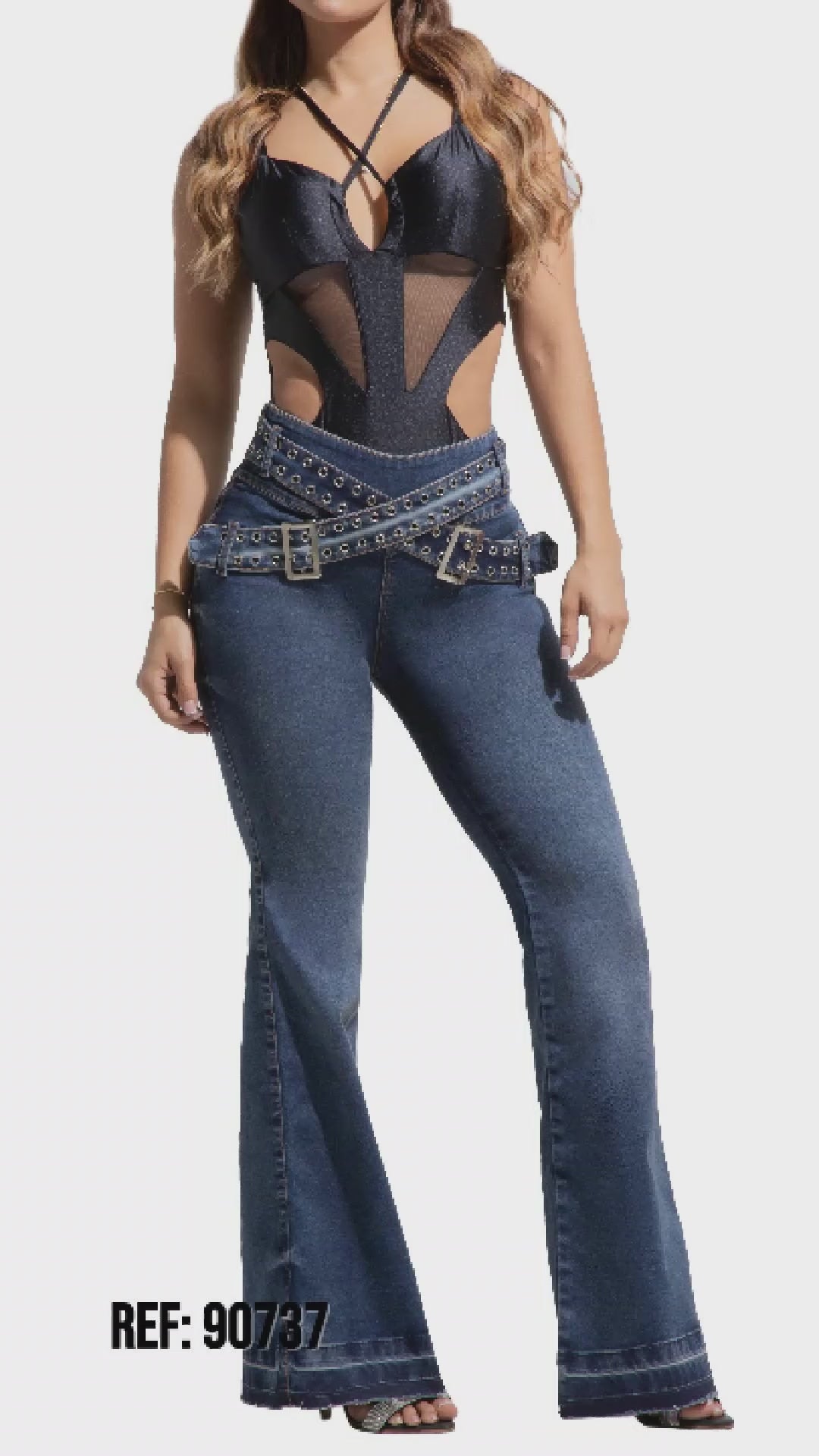 Ene2 Jeans Colombianos | Levanta Cola | Acampanado |90737