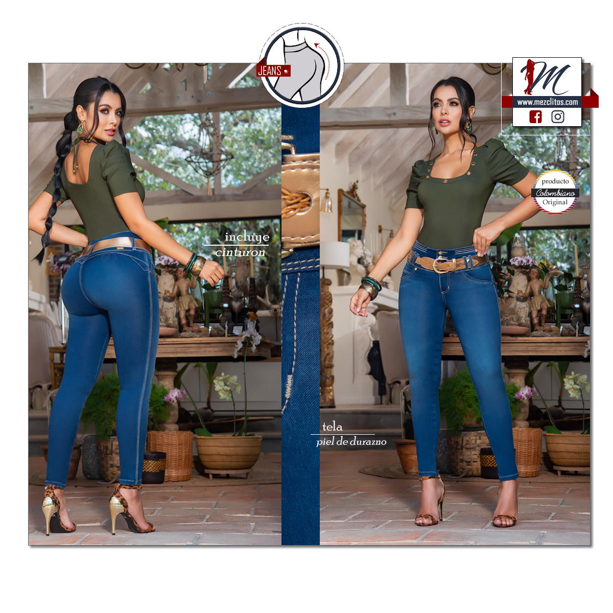 Seven7 Jeans Colombianos | Levanta Cola | 1354