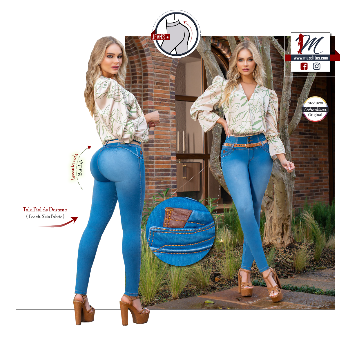 Seven7 Jeans Colombianos | Levanta Cola | 1387