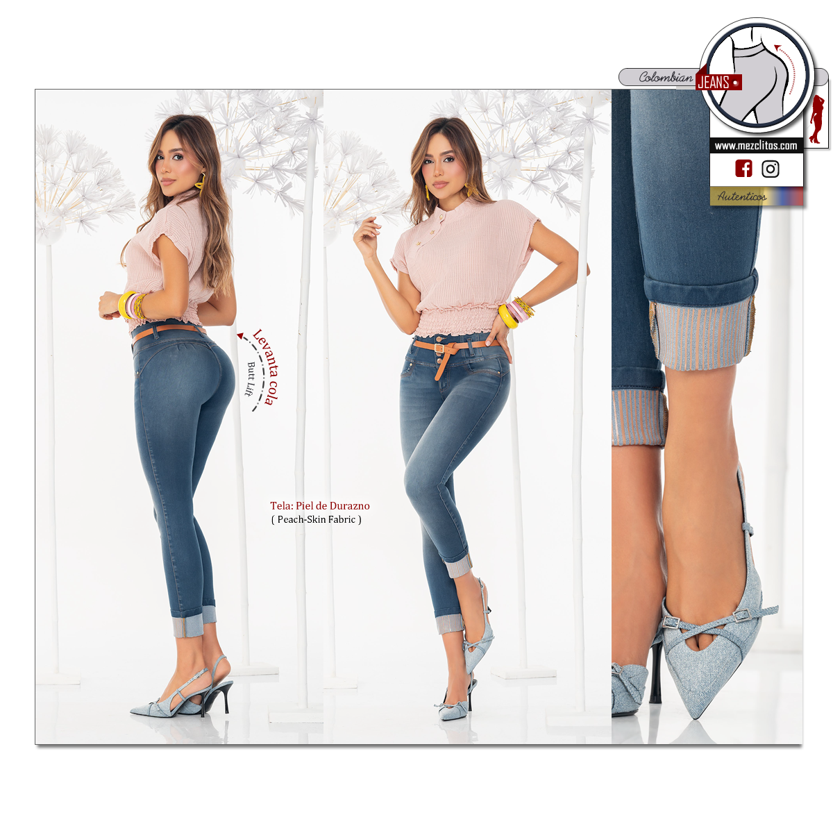 Seven7 Jeans Colombianos | Levanta Cola | 1794