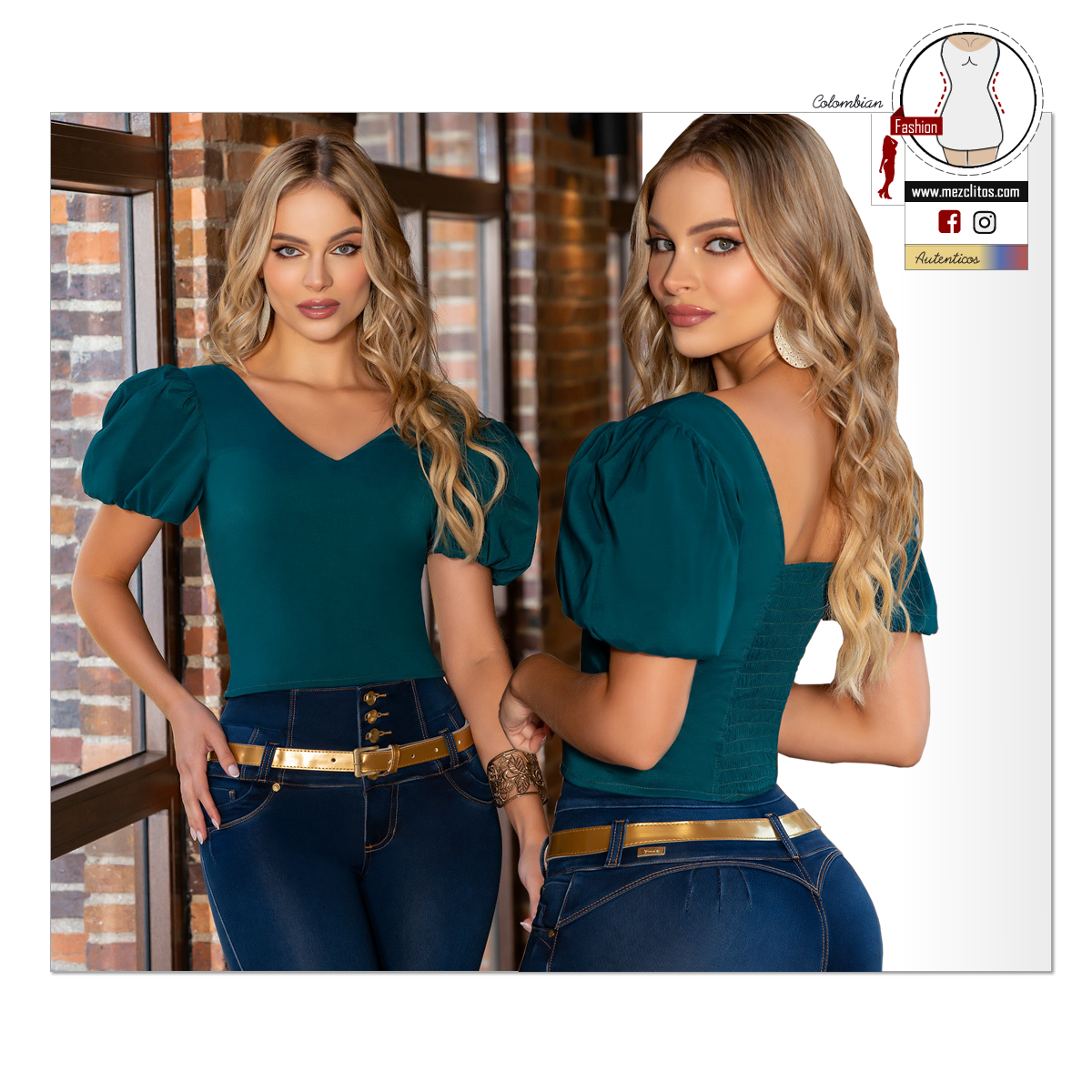 Seven7 Blouse | Blusa Colombiana | Fitted Y099