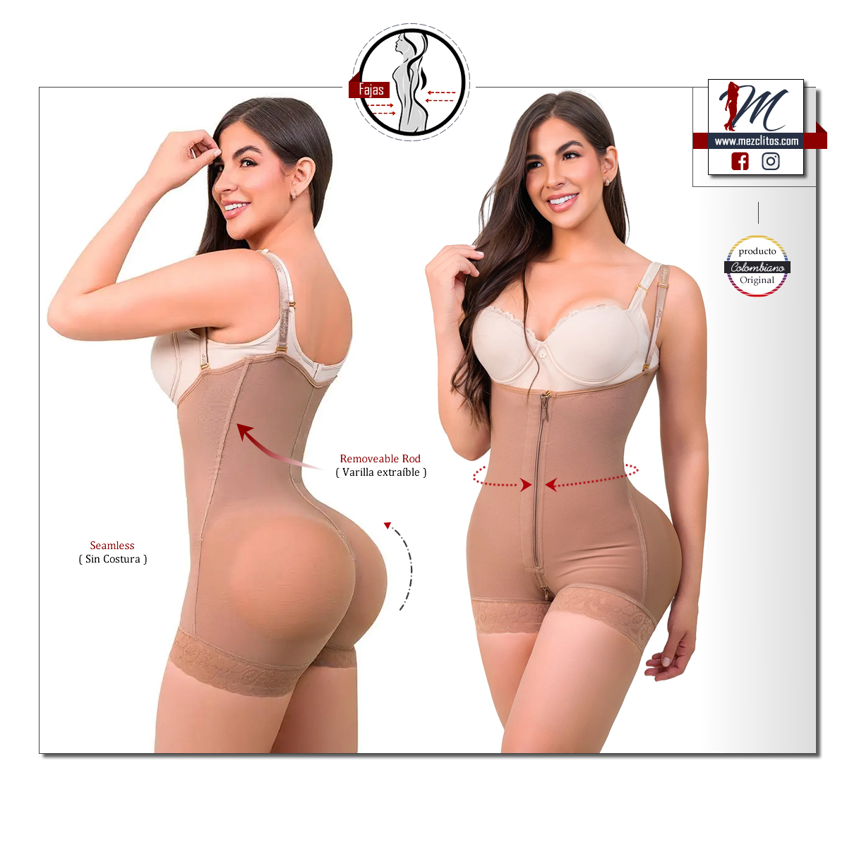 Stagmi Fajas | Extra Short | INVISIBLE | 7086
