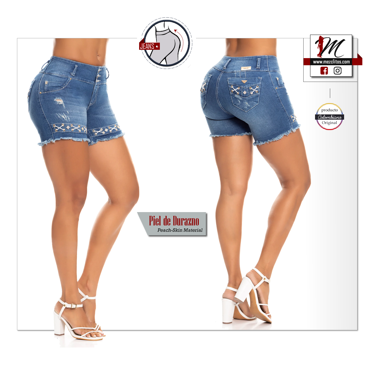 ENE2 Jeans | Shorts Colombianos Levanta Cola 904709