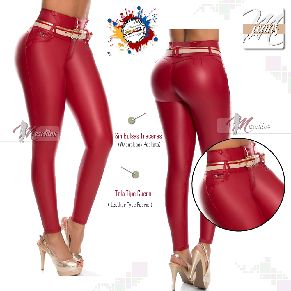 Pitbull Jeans PL6507 (Rojo/Red) - 100% Colombiano