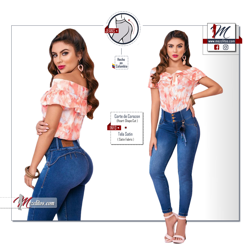 Deluxe Jeans Colombianos Levanta Cola Estilo Cuero 119 – Mezclitos