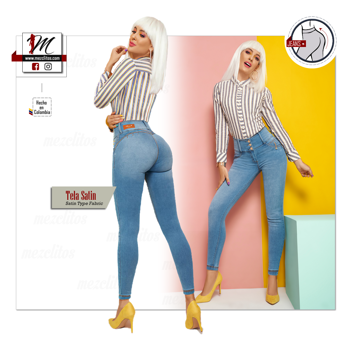 Deluxe Jeans J1058 - 100% Colombianos