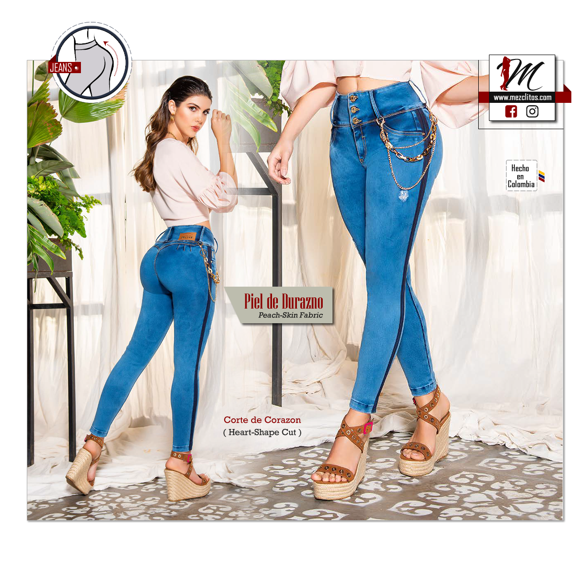 WOW Jeans Colombianos Levanta Cola Khaki 804848 – Mezclitos