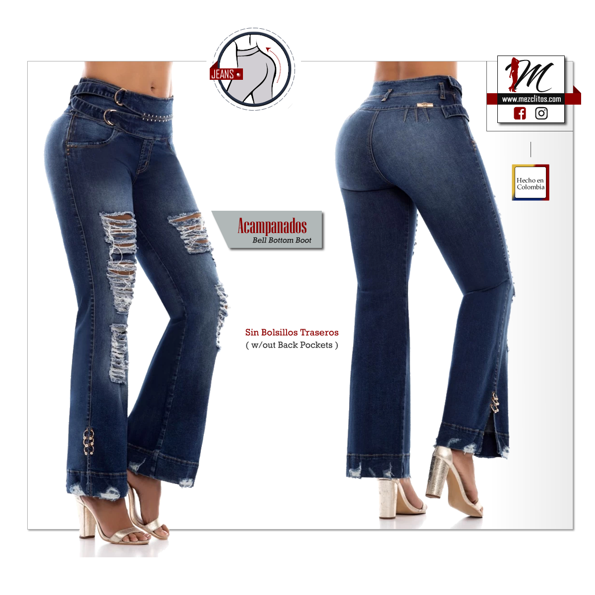 ENE2 Jeans 903449 - Boot Cut Acampanados