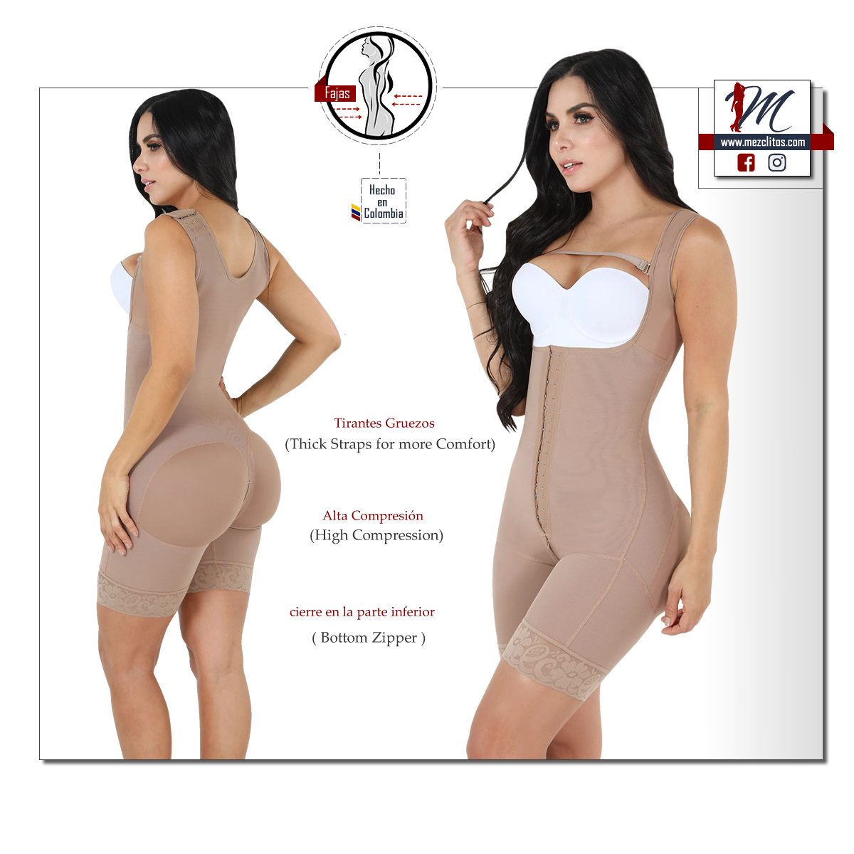 MyD Fajas 0029 - Shorts Style with Bra – Mezclitos