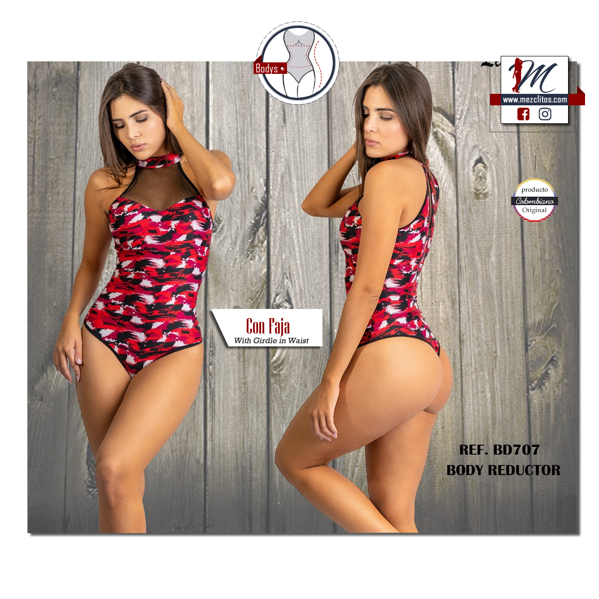 Cle Body Reductor 707 Red - 100% Colombiano