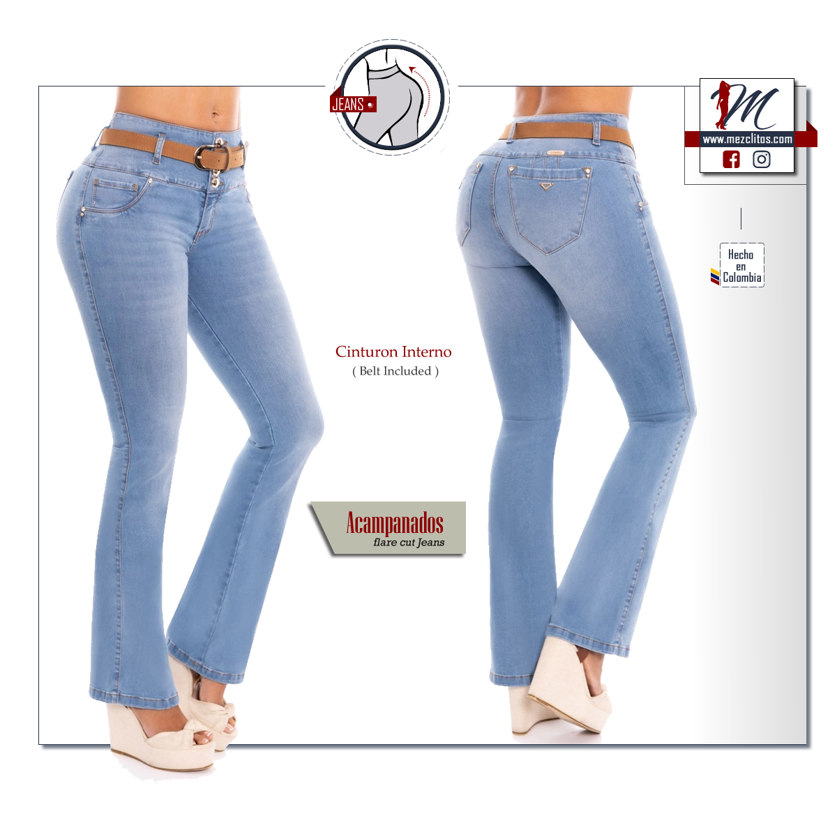 Hacer Inodoro Artístico Lowell Jeans Colombianos 5007952 - Acampanados – Mezclitos