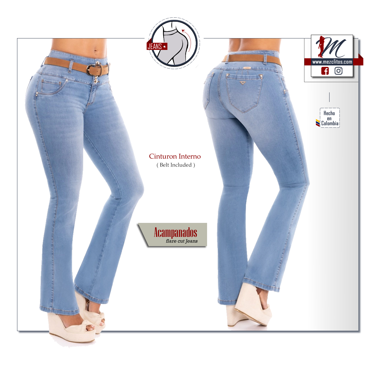 Lowell Jeans Colombianos 5007952 - Acampanados