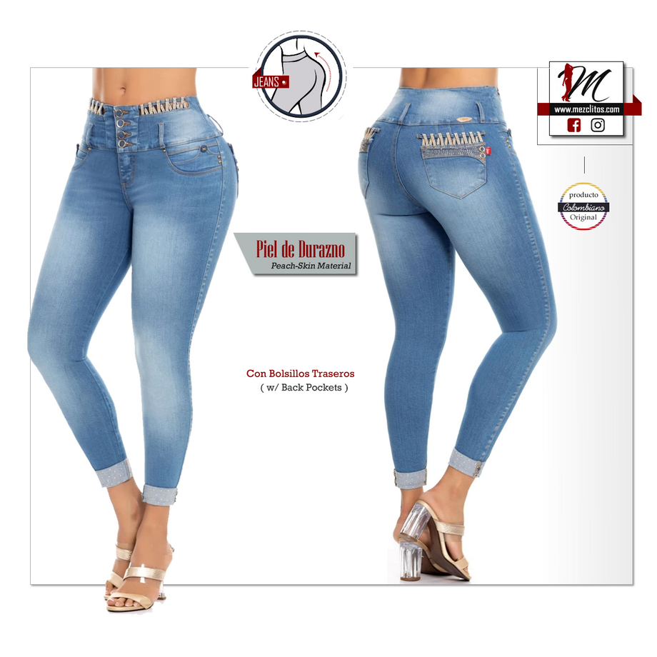 Pantalones colombianos levanta cola discount originales