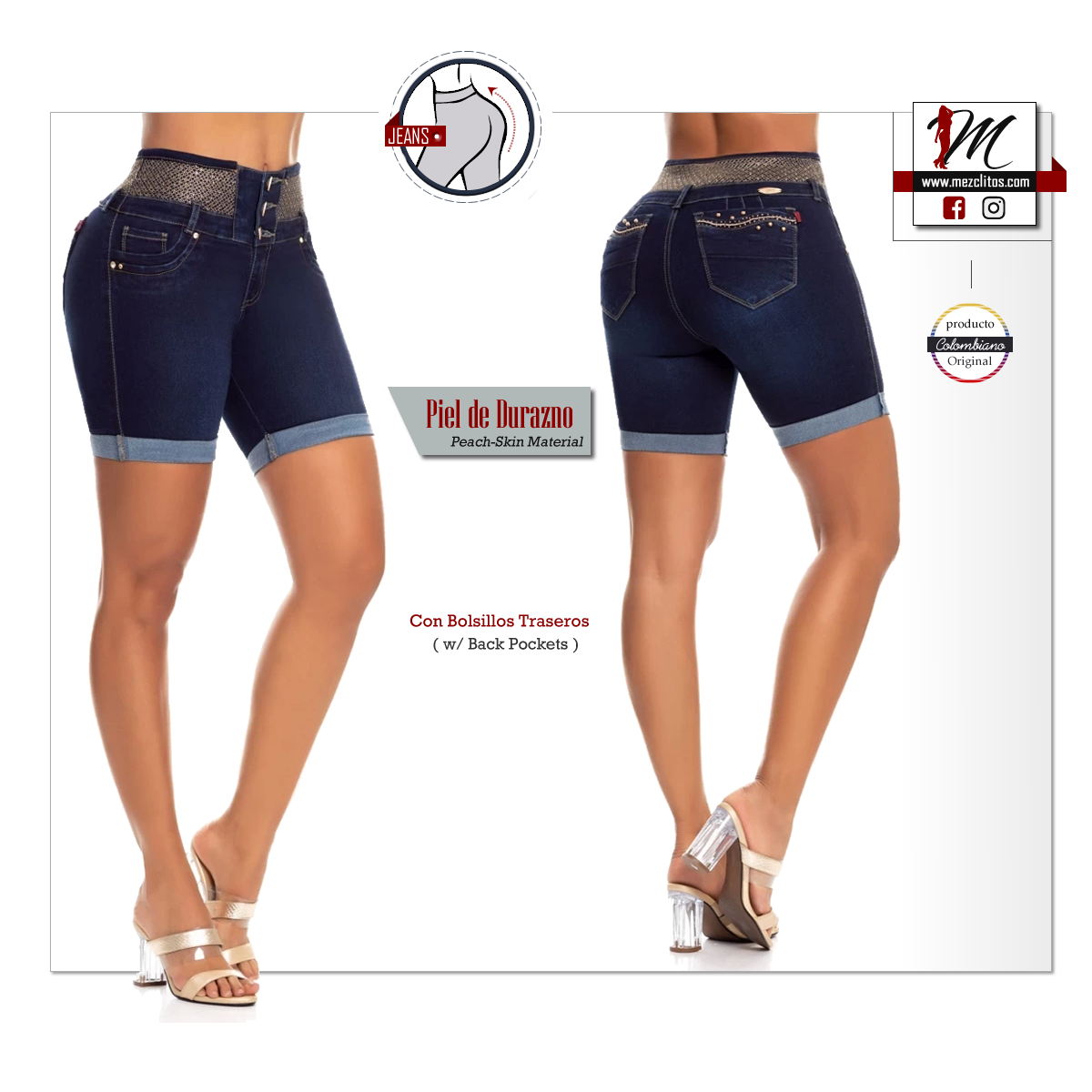 Lujuria Jeans Short 707697 - 100% Colombianos – Mezclitos