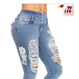 Lujuria Jeans Colombianos Rasgados 707897