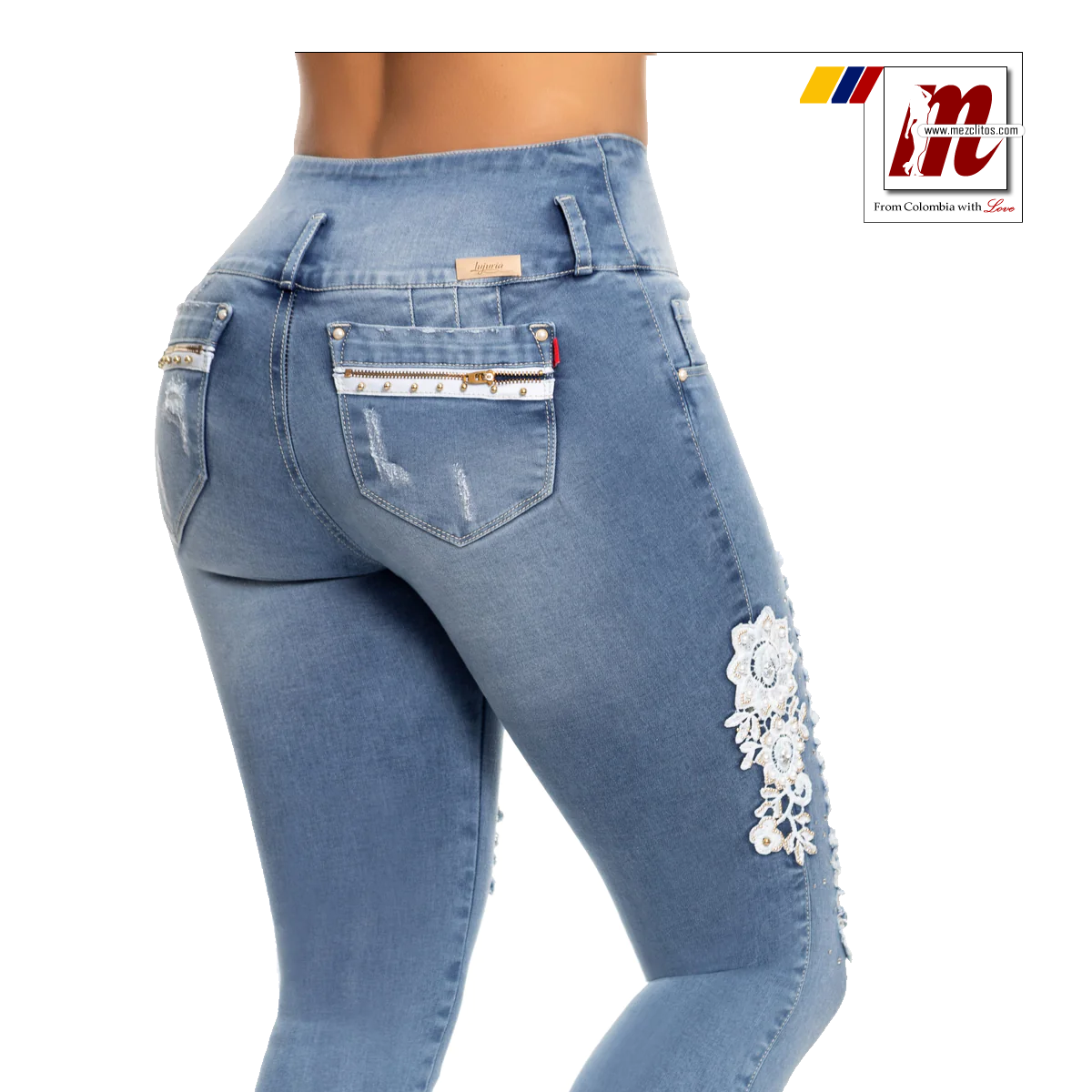 Lujuria Jeans Colombianos Rasgados 707897