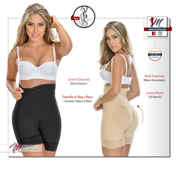 M&D 0065 Fajas Colombianas Post Surgery + Tabla Abdominal  Tummy Tuck Compression  Garments after Liposuction for Women + Lipo Board and Foam Negro 2XS at   Women's Clothing store