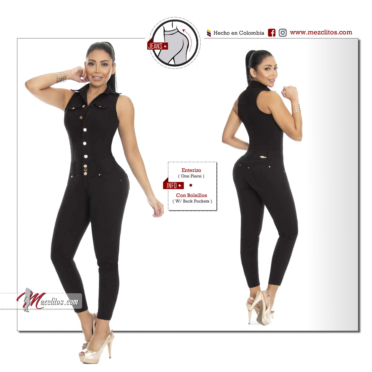 Enterizo w/out Sleeves 6647 - 100% Colombiano