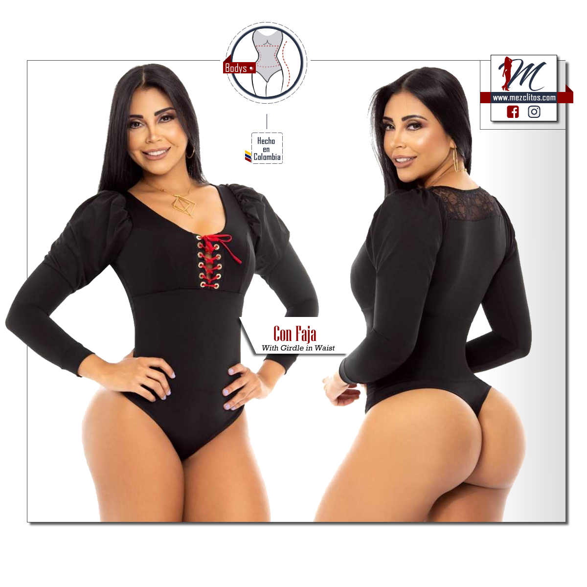 Body Blusa (Bodysuit) w/ Faja 3338